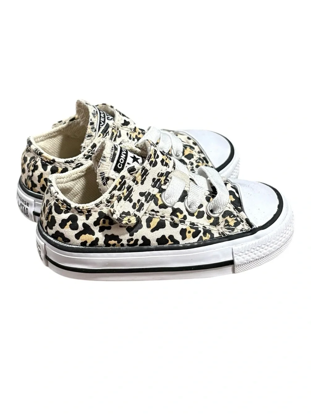 Converse Chuck Taylor All Star Archive Cheetah Print Infant Toddler Shoes Size 4